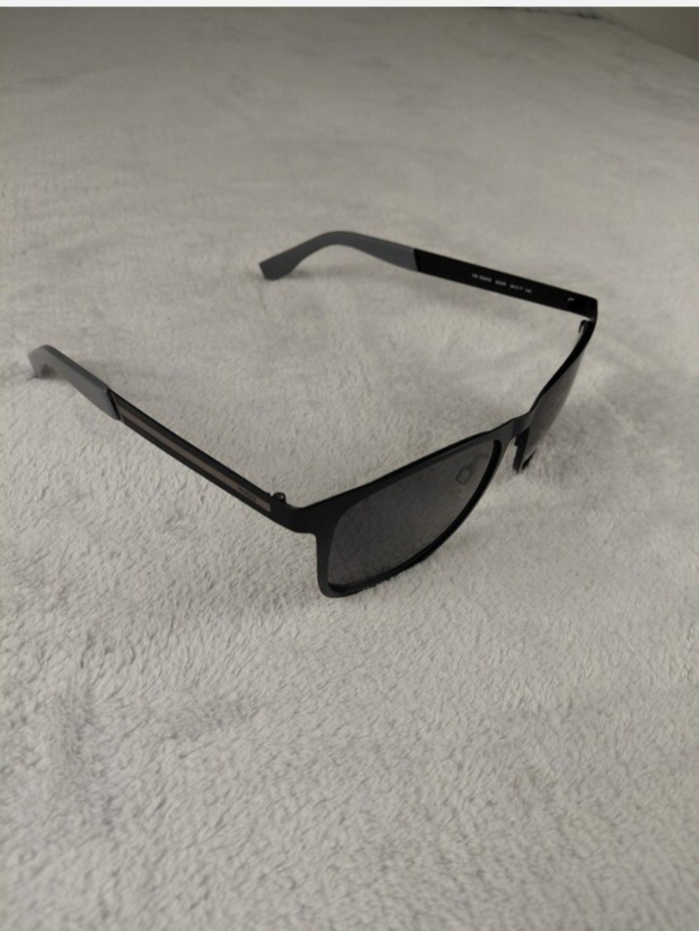 HUGO Black and Gray Sunglasses Temple Arm